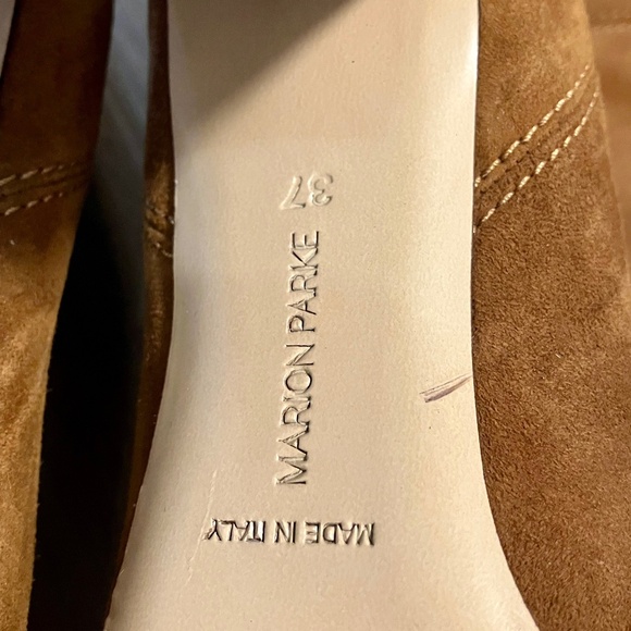 Marion Parke Delila Caramel Suede Boots - Picture 5 of 5